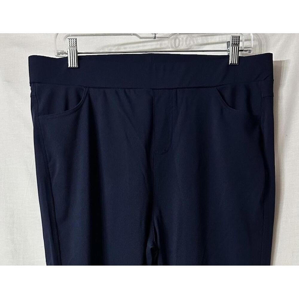 NWT Tagoo Womens Elastic Waist Navy Blue Skinny Pull On Casual Pants Size 3XL - Picture 2 of 10